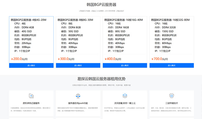 易探云韩国BGP云服务器如何选?4核4G仅200元/月起抢占东亚市场