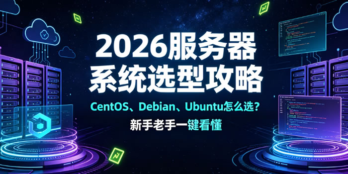 2026服务器系统选型攻略:CentOS、Debian、Ubuntu怎么选?